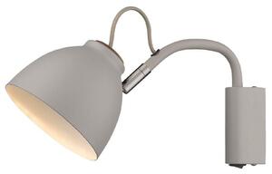 Lampă de perete Halo Design, Gri, Metal