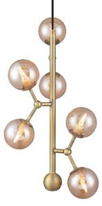 Lustră Pendul Halo Design, Auriu / Alamă, Sala de mese, Metal