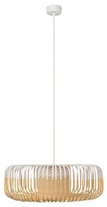Lustră Pendul Forestier, Bamboo Light XL, reglabil, Alb, Camera de zi, Bamboo, Design