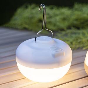Newgarden Cherry lampă decorativă solară LED, alb, reglabil, Alb, Plastic