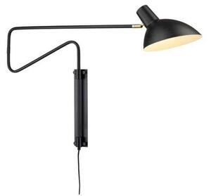 Lampă de perete Halo Design, Negru, Metal
