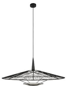 Lustră Pendul Forestier, Carpa L, reglabil, Negru, Camera de zi, Țesătură / Textil, Design