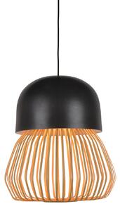 Lustră Pendul Forestier, Anemos, reglabil, Negru, Camera de zi, Bamboo, Design