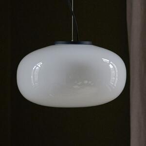 New Works Karl-Johan Lampă suspendată mică, 23 cm, alb, Alb, Camera de zi / sufragerie, Sticlă, Design