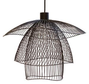 Lustră Pendul Forestier, Papillon S, reglabil, Negru, Camera de zi, Metal, Design