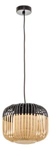 Lustră Pendul Forestier, Bamboo Light XS, reglabil, Negru, Camera de zi, Bamboo, Design