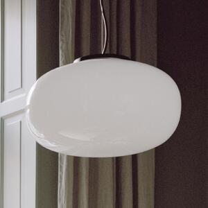 New Works Karl-Johan Lampă suspendată mare, 40 cm, alb, Alb, Camera de zi / sufragerie, Sticlă, Design