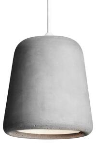 New Works Material Originals lampă susp beton gri, reglabil, Gri, Camera de zi / sufragerie, Piatră, Design