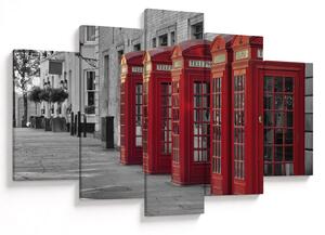 Tablou - Cutii telefonice din Londra (150x105 cm)