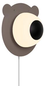 Lampă de perete Nordlux, Bruna Bear, Maro / Rugină, Cameră pentru copii, Metal