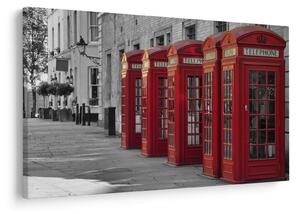 Tablou - Cutii telefonice din Londra (90x60 cm)