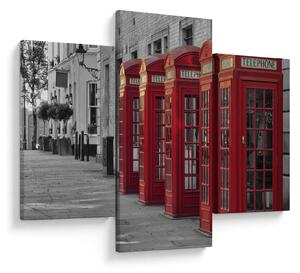 Tablou - Cutii telefonice din Londra (90x60 cm)