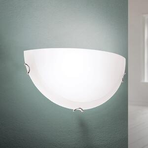 ORION Aplică de perete Agada, sticlă opală, crom, semicirculară, reglabil, Alb, Camera de zi / sufragerie, Sticlă, Modern