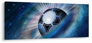 Tablou - Fotbal în spațiu (120x50 cm)
