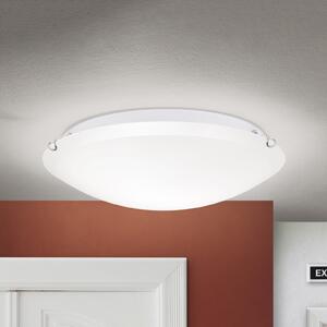 ORION Plafonieră Agada, sticlă opalină, crom, 40 cm, reglabil, Alb, Camera de zi / sufragerie, Sticlă, Modern