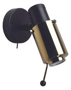 Biny Spot LED w/Întrerupător & Rod Black/Gold
