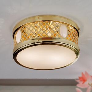 ORION Plafonieră Alt Wien 25 cm, alamă lucioasă, reglabil, Auriu / Alamă, Camera de zi / sufragerie, Metal, Modern, Perete rotund