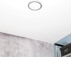 ORION Plafonieră LED Vika, rotundă, titan mat, Ø 18cm, Metalic, Camera de zi / sufragerie, Metal, Modern