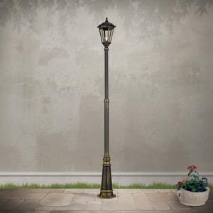 ORION Lampadar Puchberg 1 flux, 249 cm, negru auriu, reglabil, Negru, Metal, Antichitate
