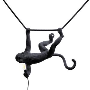 Lămpi de exterior SELETTI, Monkey Lamp, Negru, Plastic, Design