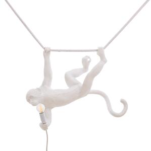 Lampă de masă SELETTI, Monkey Lamp, Alb, Camera de zi, Plastic, Design