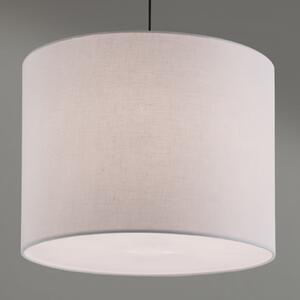 ORION Lampă suspendată Artak cu abajur textil alb, reglabil, Alb, Camera de zi / sufragerie, Țesătură / Textil, Modern