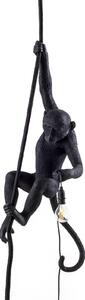 Lampă de Exterior SELETTI, Monkey Lamp, Negru, Plastic, Design