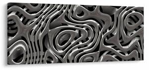 Tablou - Abstractizare metalică (120x50 cm)