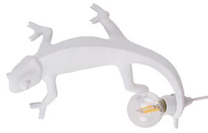Lampă de masă SELETTI, Chameleon Lamp Going Up, Alb, Camera de zi, Plastic, Design