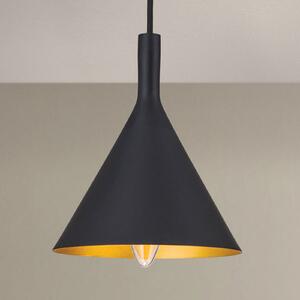 ORION Lampă pendul Gunda, 16,5cm, reglabil, Negru, Camera de zi / sufragerie, Metal, Modern