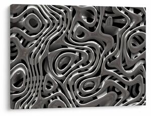 Tablou - Abstractizare metalică (70x50 cm)