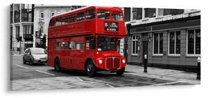 Tablou - Londra cu autobuz (120x50 cm)