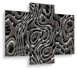 Tablou - Abstractizare metalică (90x60 cm)