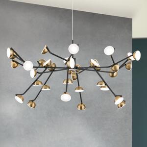 ORION Lampă suspendată LED Blossom, 36 becuri, Negru, Camera de zi / sufragerie, Metal
