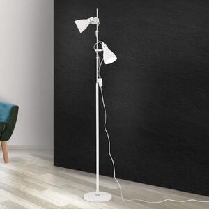 ORION Lampă de podea School cu 2 spoturi, alb, Alb, Camera de zi / sufragerie, Metal, Modern