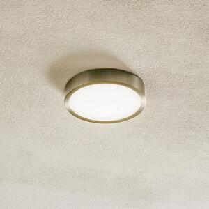 ORION Plafonieră Bully LED, nichel mat, Ø 14 cm, Metalic, Camera de zi / sufragerie, Metal, Modern