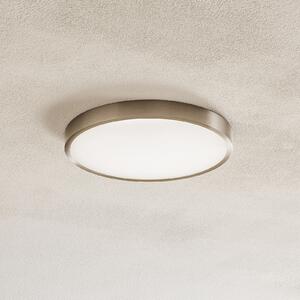 ORION Plafonieră Bully LED, nichel mat, Ø 24 cm, Metalic, Camera de zi / sufragerie, Metal, Modern