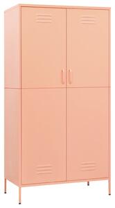 Șifonier, roz, 90x50x180 cm, oțel