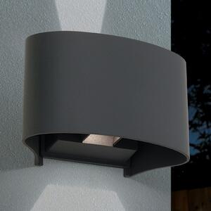 ORION Aplică LED de exterior Greta, up/down, antracit, Negru, Metal, Modern