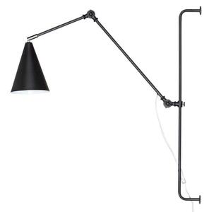 Lampă de perete By Rydéns, Negru, Metal