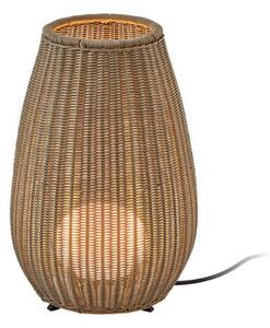 Lampă de masă Bover LED Amphora, maro/bej Înălțime 47 cm