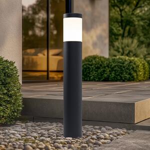 BEGA Bornă luminoasă Bega 84417 K3, grafit, 3.000 K, aluminiu turnat, Negru, Aluminiu