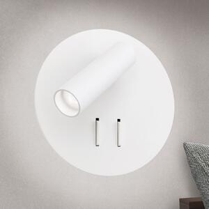 ORION Aplică perete LED Lenny cu 2 sursă de lumină, alb, Alb, dormitor, Metal, Modern