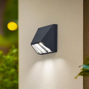 BEGA Bega LED lampă de perete exterior 22292 K3 on/off, grafit, aluminiu, Gri, Aluminiu, Soclu de perete jos