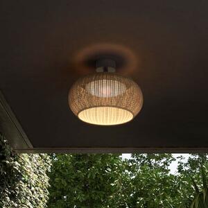 Bover plafonieră LED pentru exterior Perris, maro/maro, Ø 47 cm, reglabil, Maro / Rugină, Aluminiu, Design