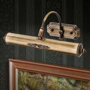 ORION Gustav tablou de în alamă antică 38 cm, reglabil, Bronz / Alamă Veche, Camera de zi / sufragerie, Metal, Antichitate