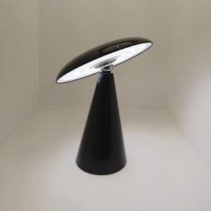 Lampă de masă reîncărcabilă Beacon LED Kinoko, negru, IP44, înălțime 27 cm