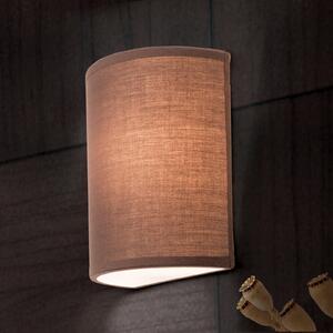 ORION Aplică de perete Ufo cu abajur in pe maro, reglabil, Maro / Rugină, Camera de zi / sufragerie, Țesătură / Textil, Modern