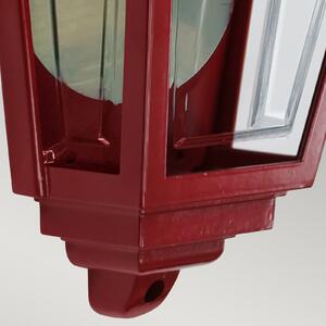 Elstead Lampă de exterior Deco Lane, roșie, felinar, aluminiu, IP44, reglabil, Roșu, Aluminiu, Maritimă