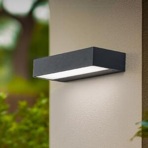 BEGA Bega LED lampă de perete pentru exterior 24472 K4, 4.000 K, grafit,, Gri, Aluminiu, Modern, Soclu de perete jos